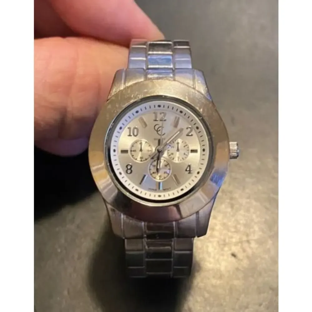 Women's 28mm Charming Charlie Watch, Bangle Bracelet Band, Silver Tone